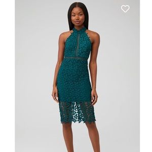Bardot Green Lace Dress